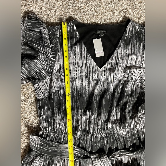 Lane Bryant Black and White Sheath Maxi Dress - Picture 8 of 10